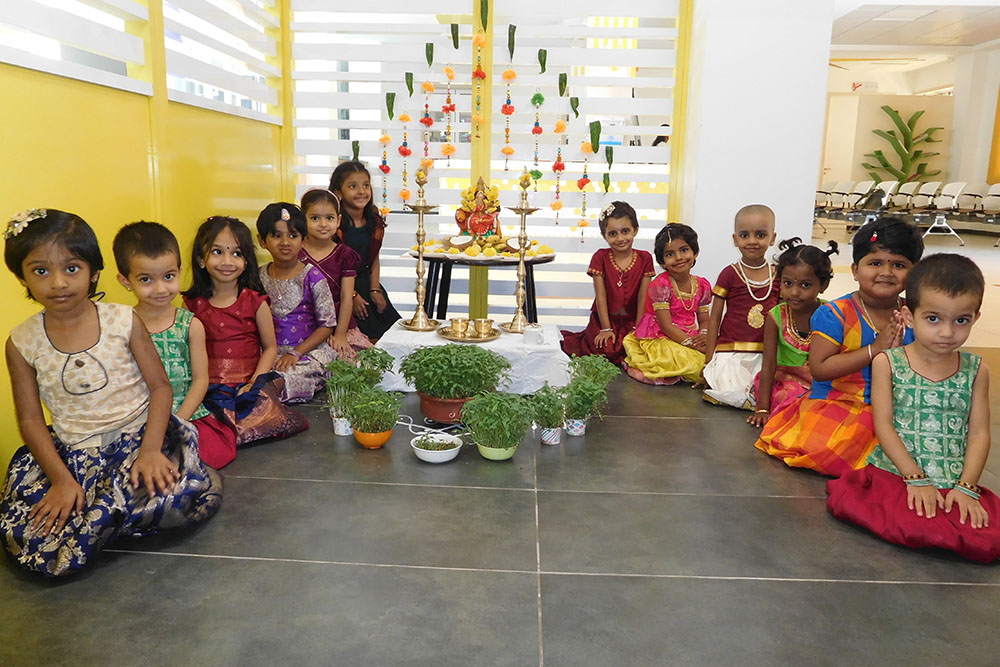 Ethnic day celebration image - Yuvabharathi Nursery