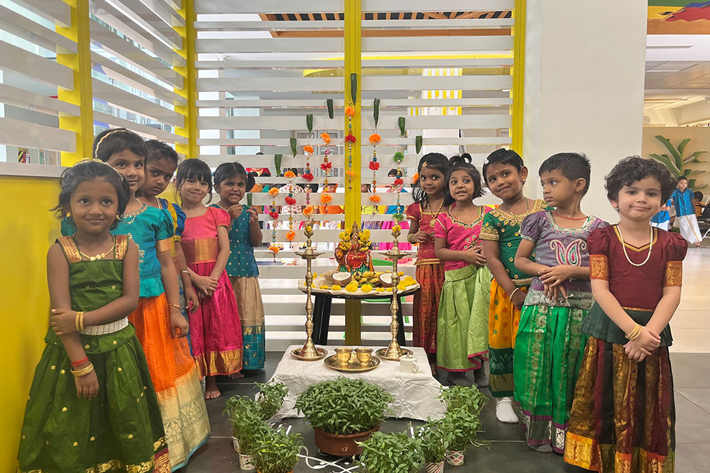 Ethnic day celebration image - Yuvabharathi Nursery