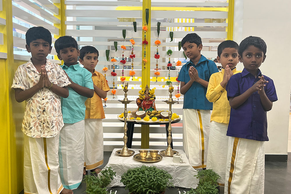 Ethnic day celebration image - Yuvabharathi Nursery