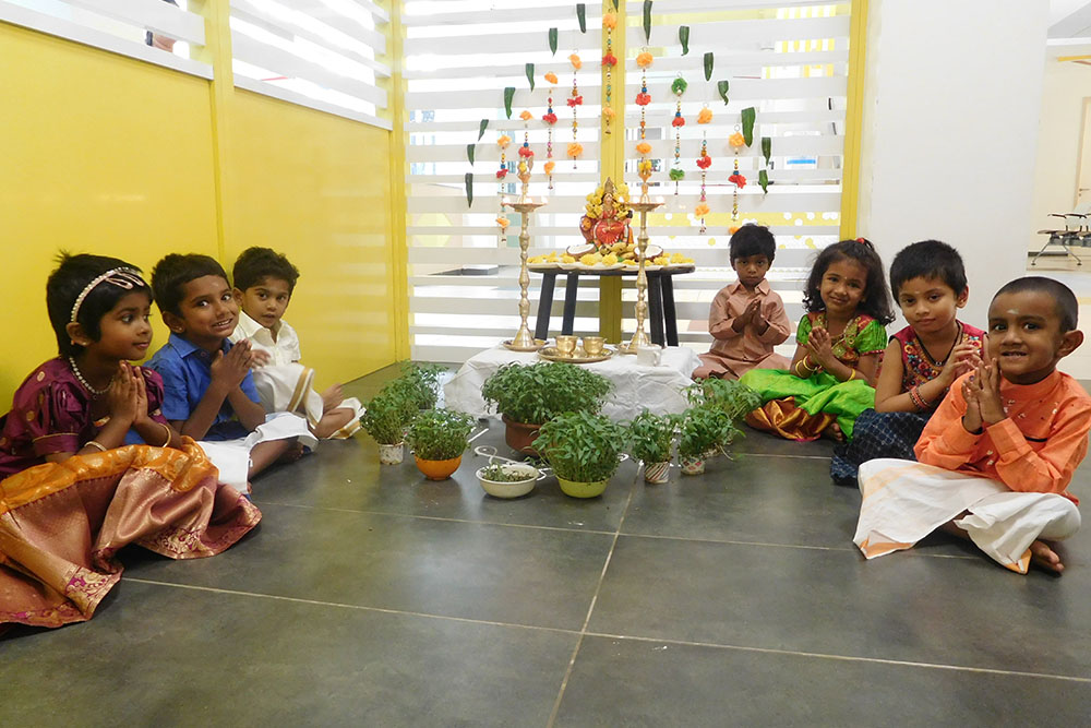 Ethnic day celebration image - Yuvabharathi Nursery