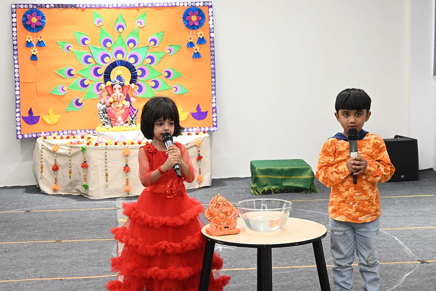 Ganesh Chaturthi celebration image - Yuvabharathi Nursery