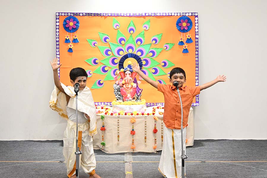 Ganesh Chaturthi celebration image - Yuvabharathi Nursery