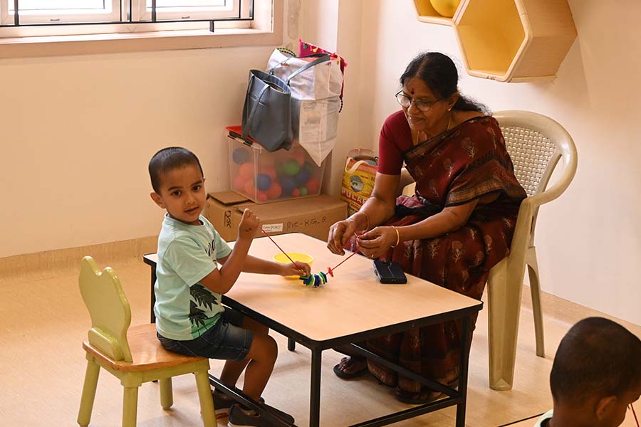 Gransparents day celebration image - Yuvabharathi Nursery