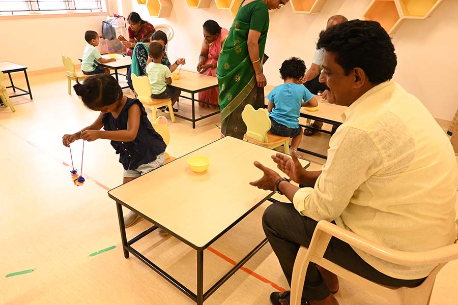 Gransparents day celebration image - Yuvabharathi Nursery