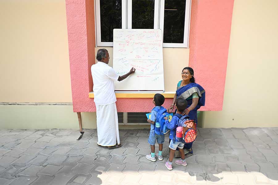 Gransparents day celebration image - Yuvabharathi Nursery